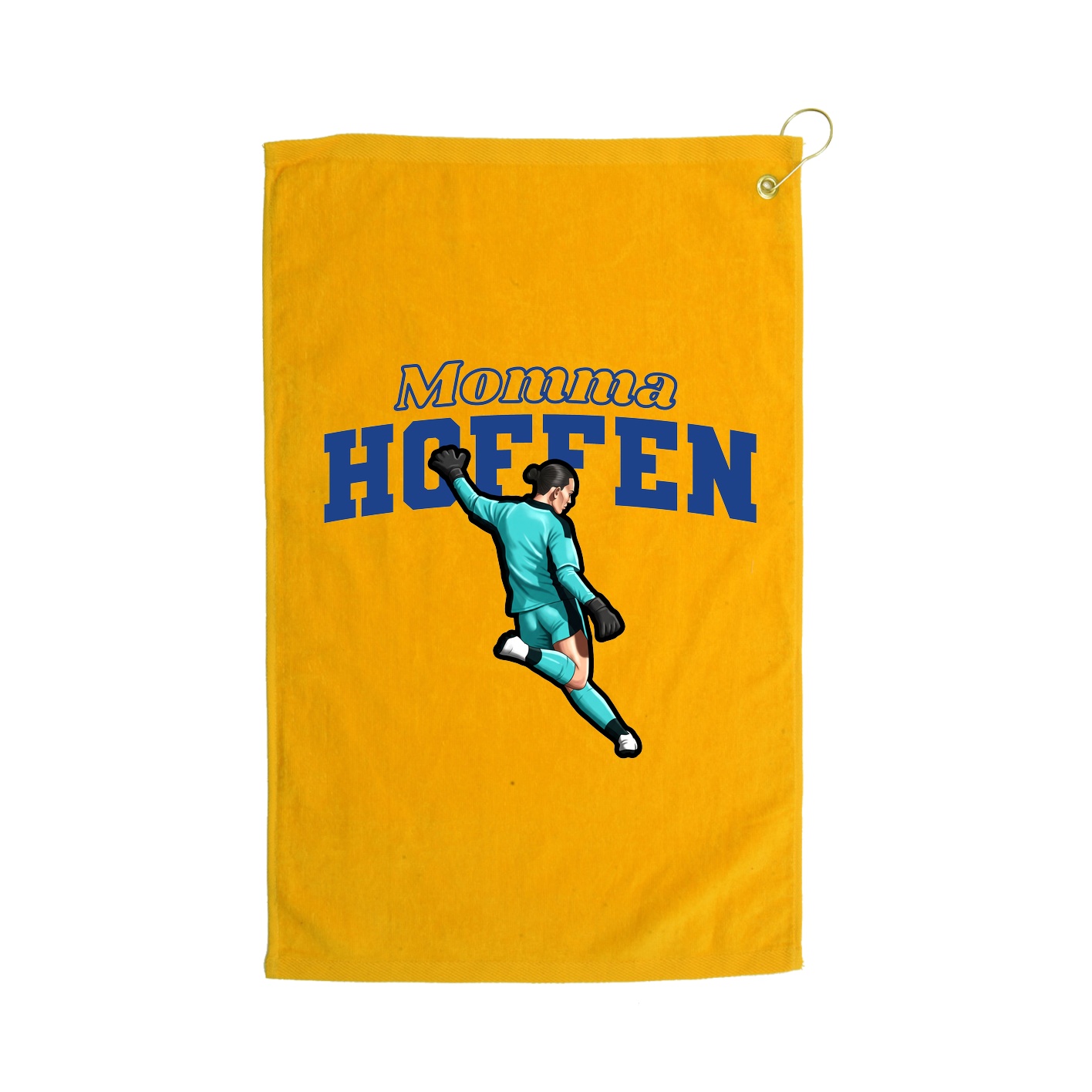 Golf Towel — Mothers Day Block in Gold
