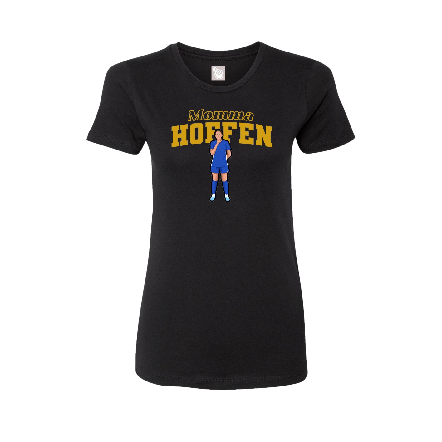Womens Tee — Mothers Day Block in Black