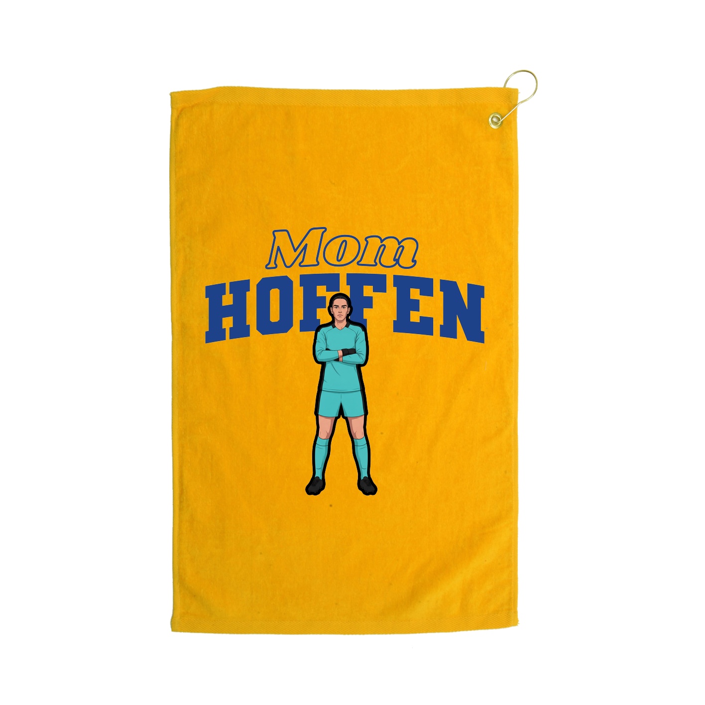 Golf Towel — Mothers Day Block in Gold