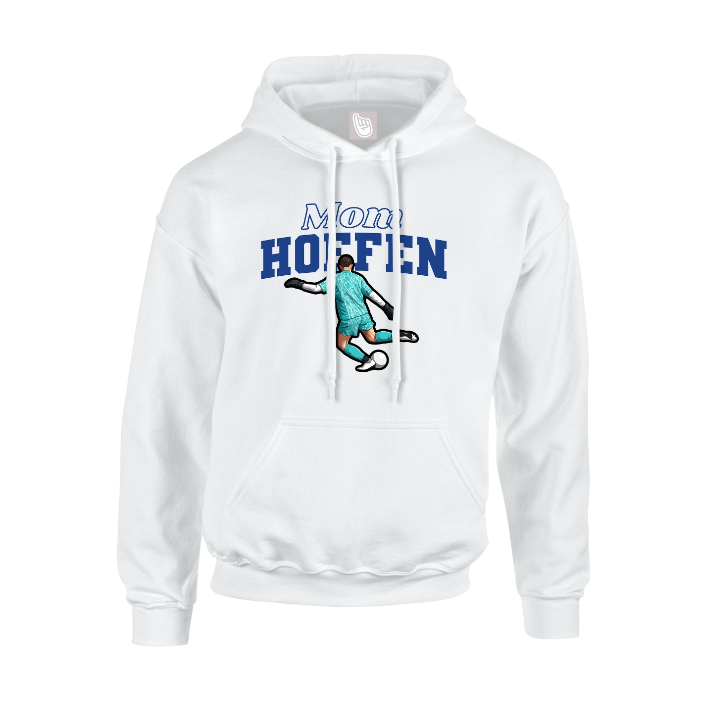 Youth Hoodie — Mothers Day Block in White
