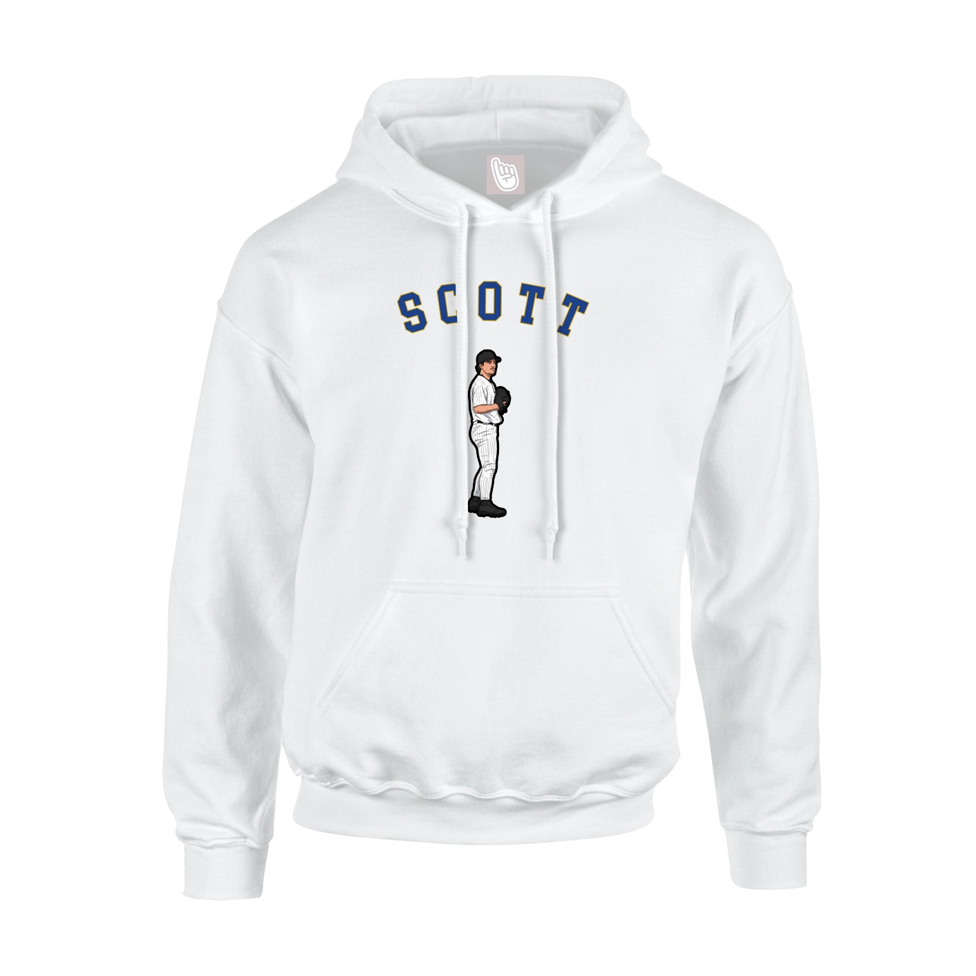 Youth Hoodie — Shirsey Arch in White