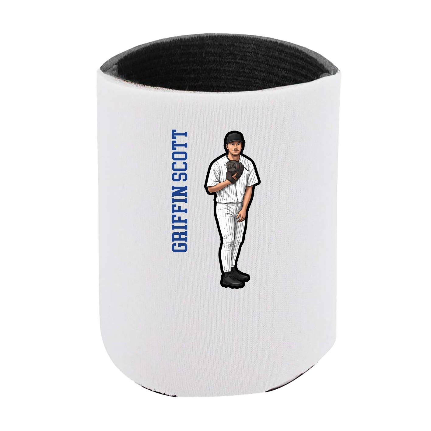 Can Holder — Name Vertical in White
