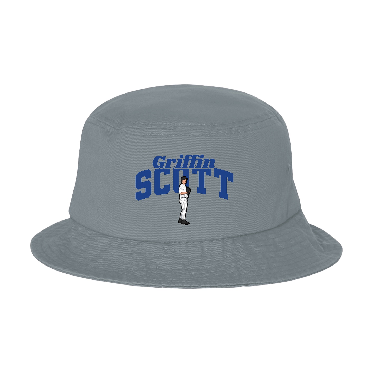 Bucket Cap — Signature Arch in Grey