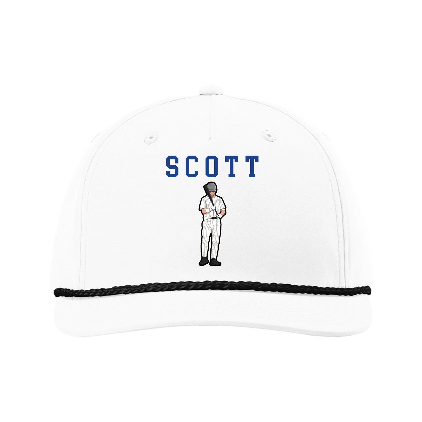 Five-Panel Classic Rope Cap — Shirsey in White
