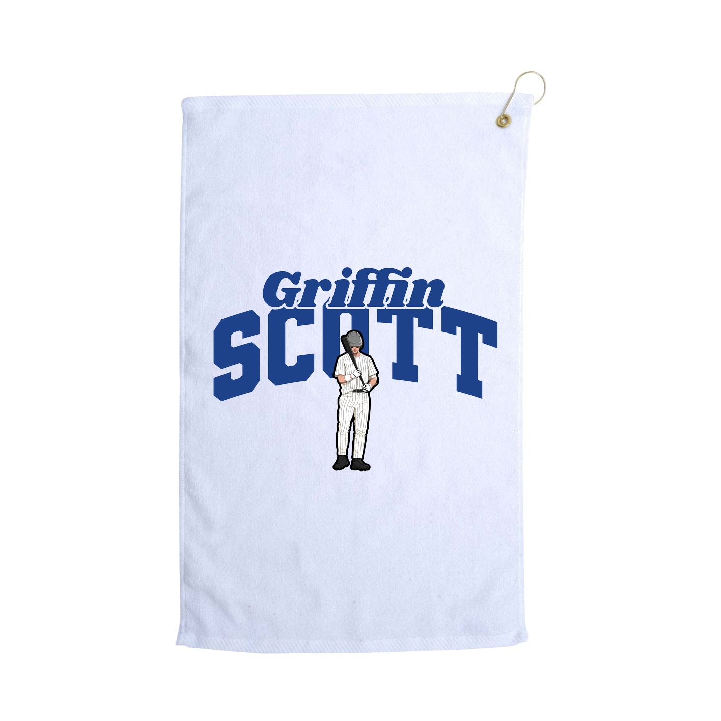 Golf Towel — Signature Arch in White