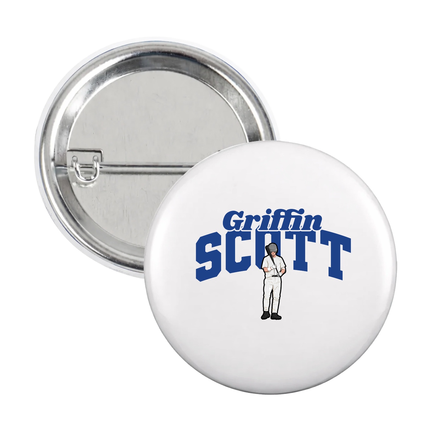 Game Day Button — Signature Arch in White