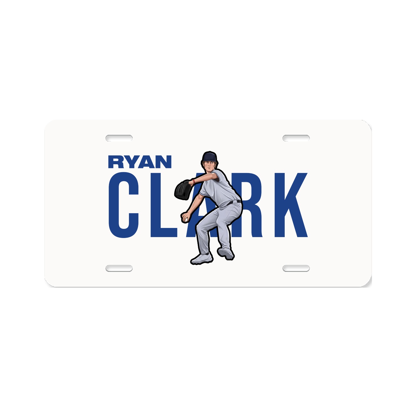 License Plate — Player Name in Classic