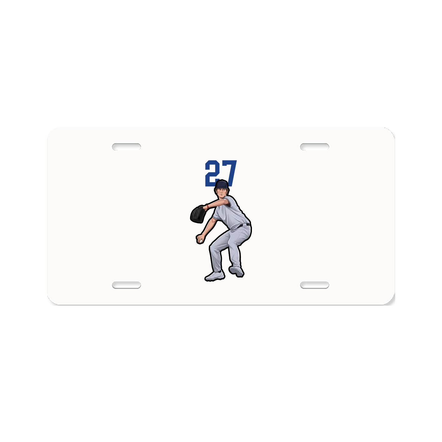 License Plate — Number Top in Classic