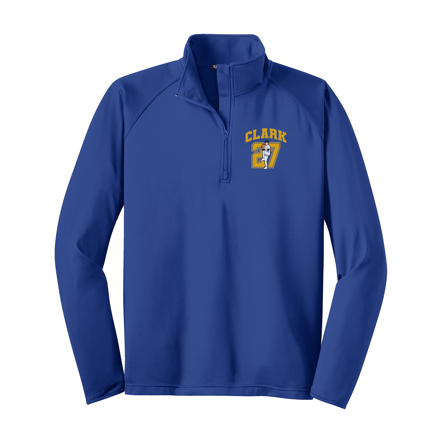 Q-Zip Pullover — Number in Royal