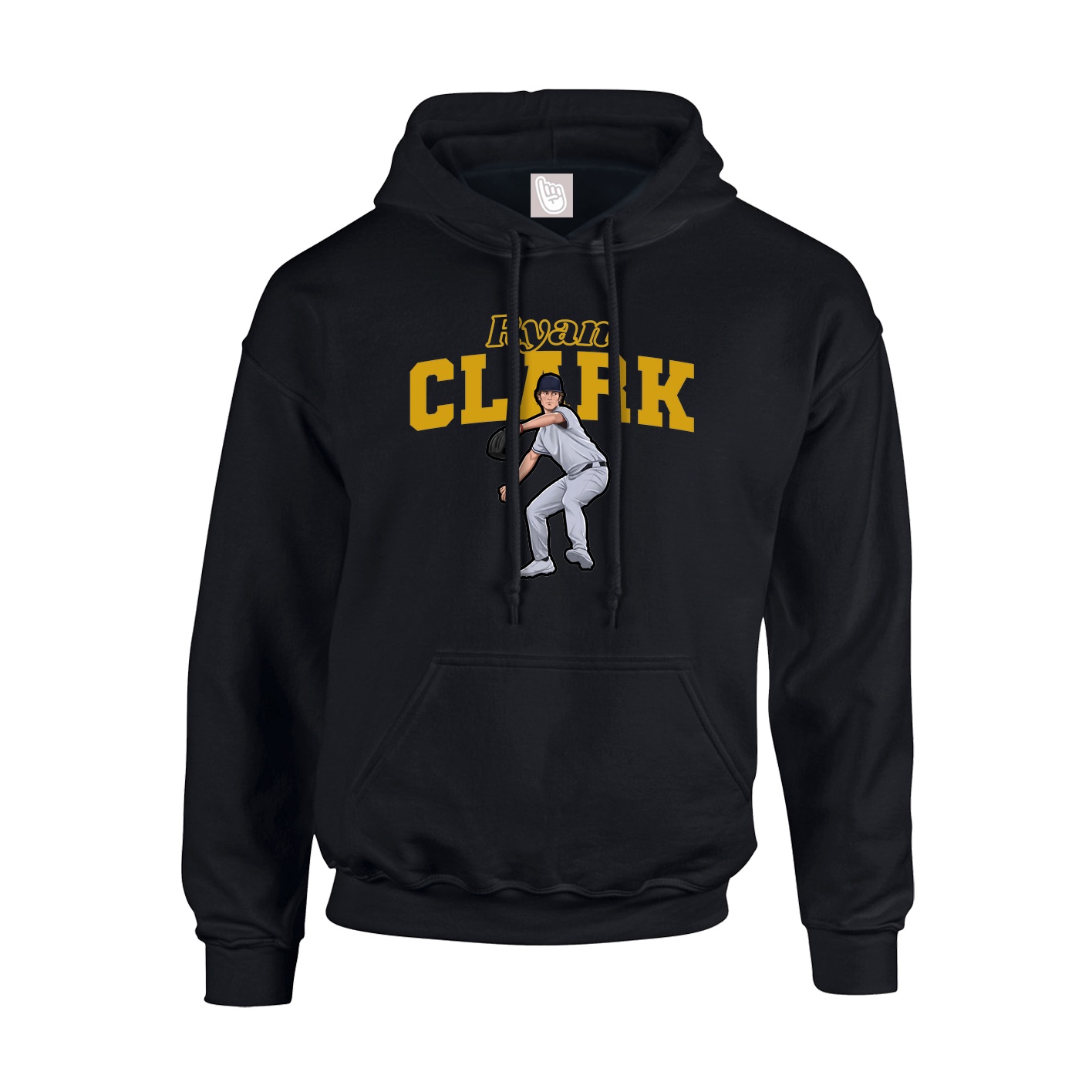 Hoodie — Name Arch in Black