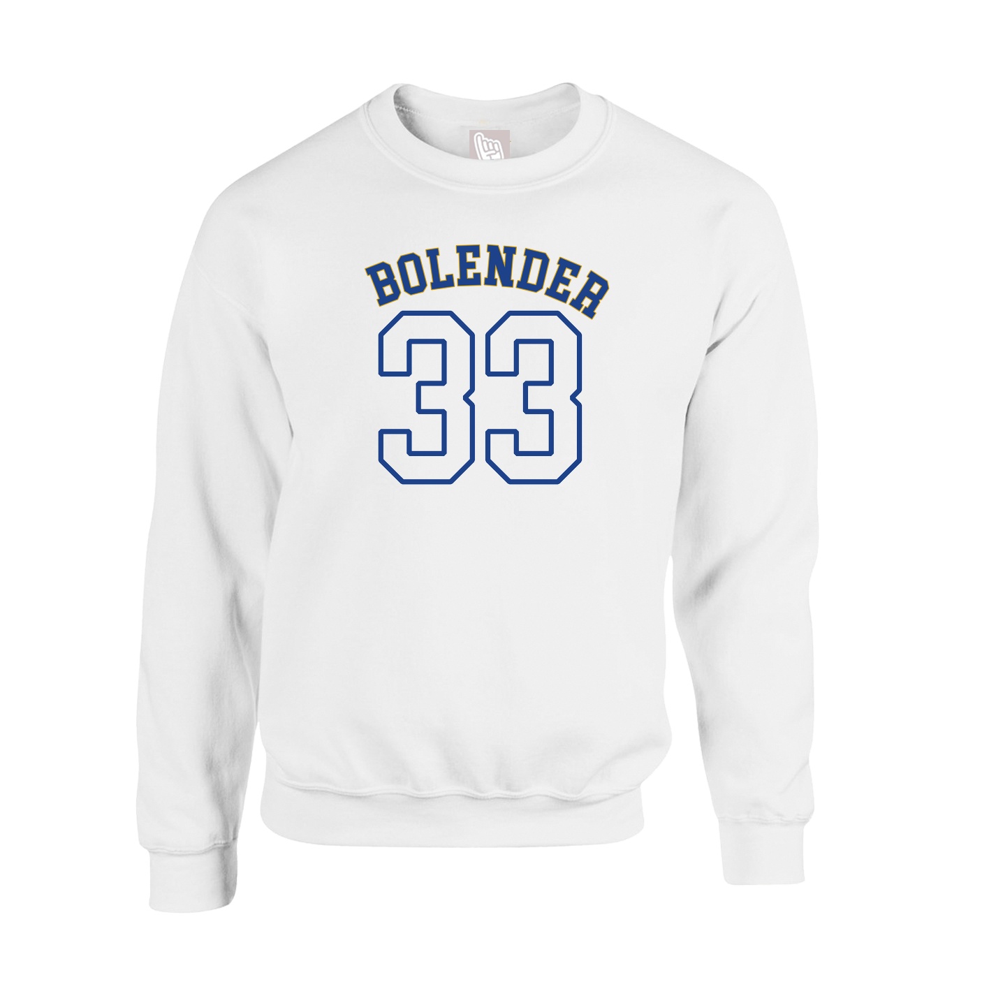 Fleece Crew — Shirsey Arch in White