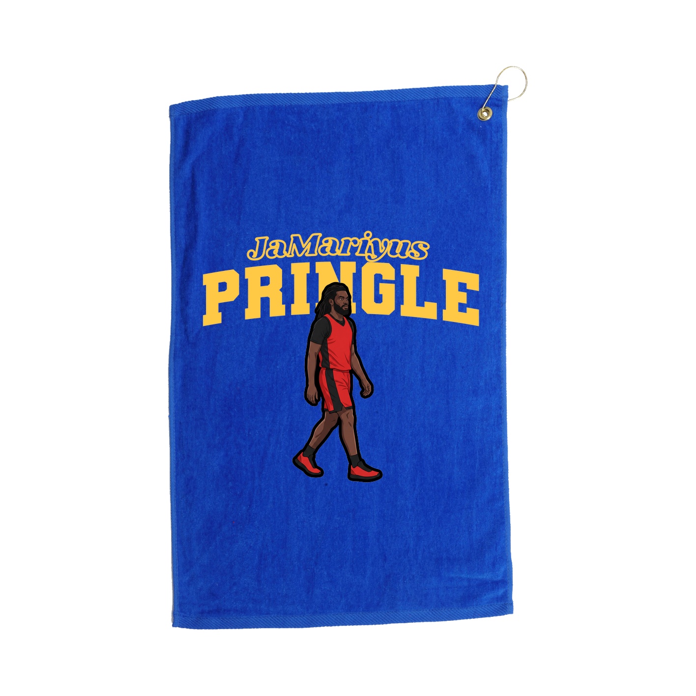 Golf Towel — Name Arch in Royal