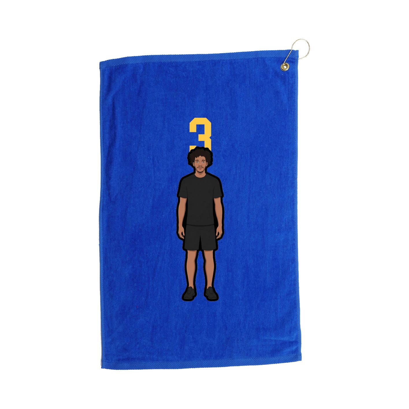 Golf Towel — Number Top in Royal
