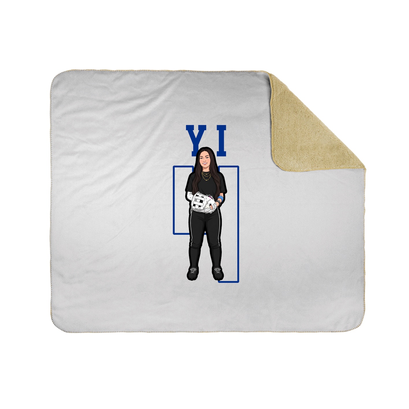 Throw Blanket — Shirsey in White