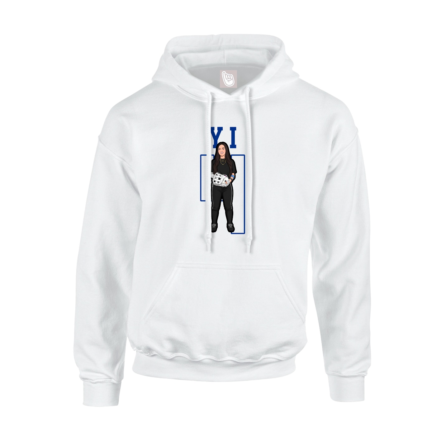 Hoodie — Shirsey in White