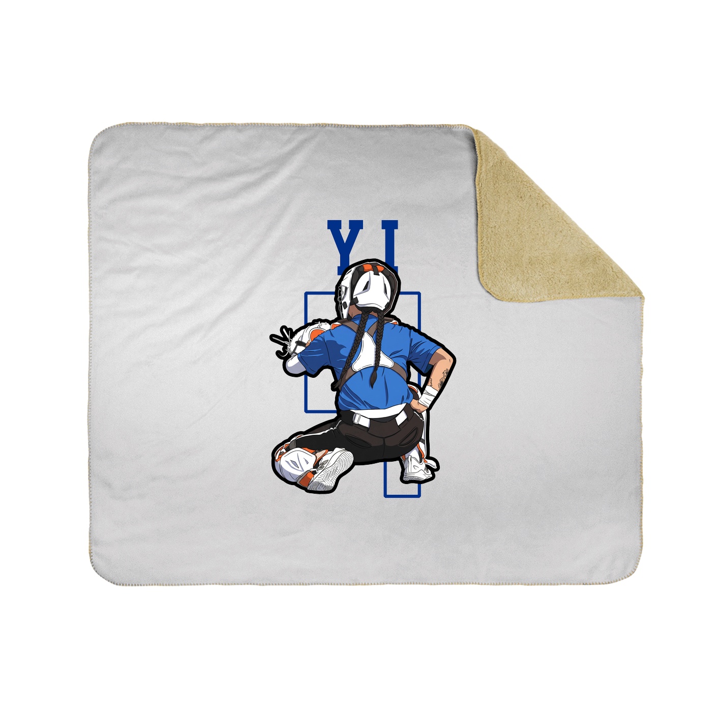 Throw Blanket — Shirsey in White