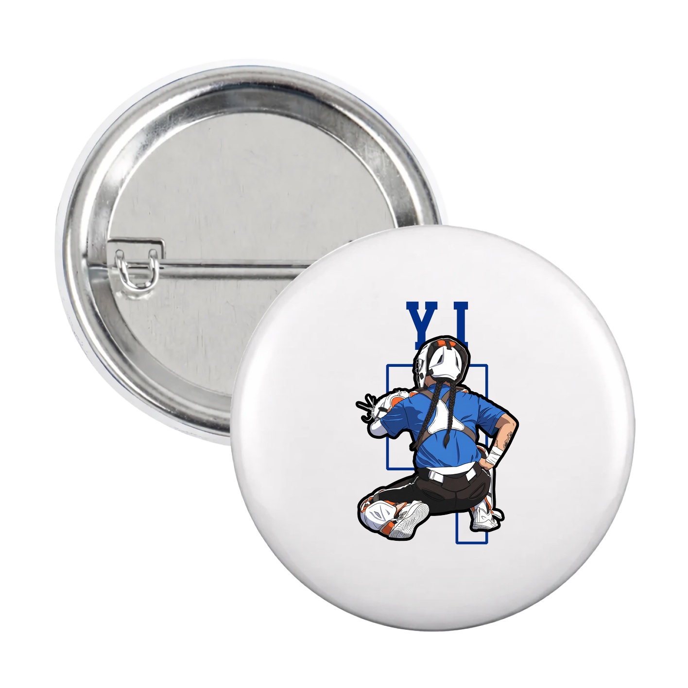 Game Day Button — Shirsey in White