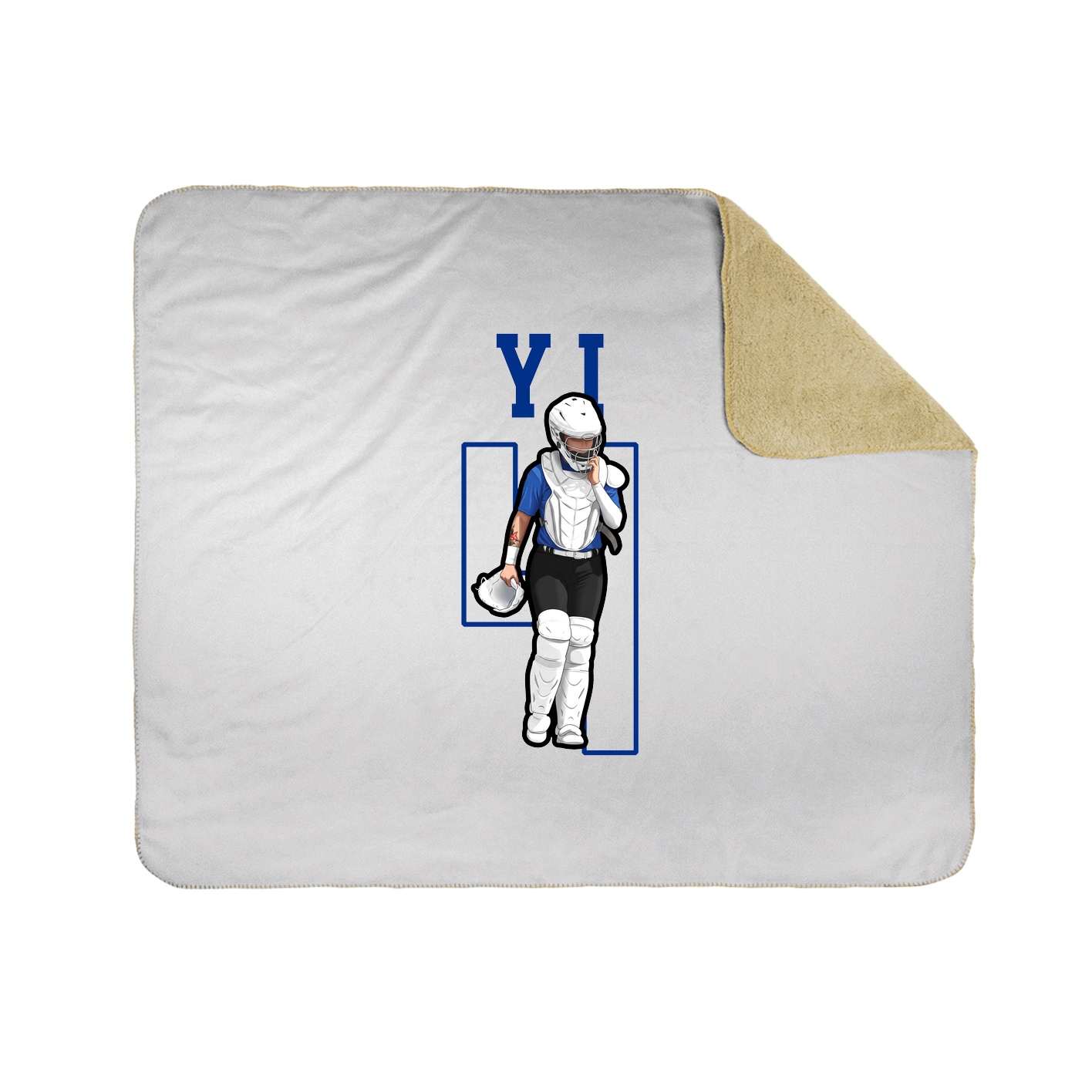 Throw Blanket — Shirsey in White