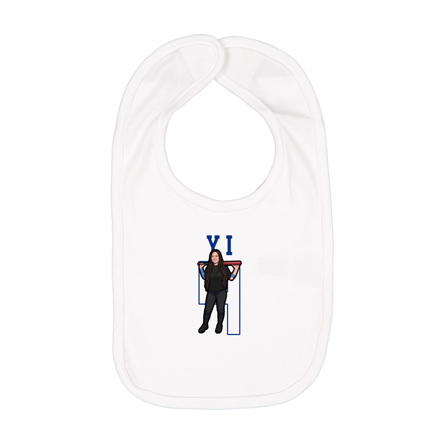 Infant Bib — Shirsey in White