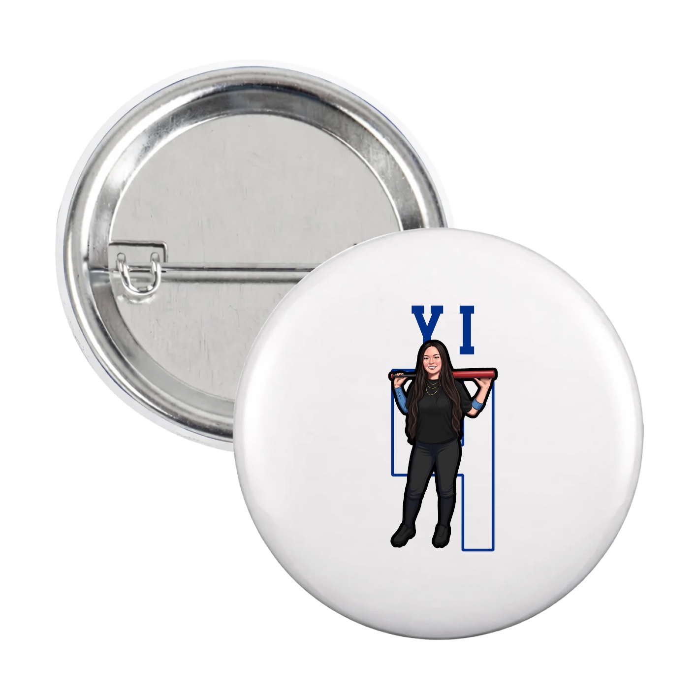 Game Day Button — Shirsey in White