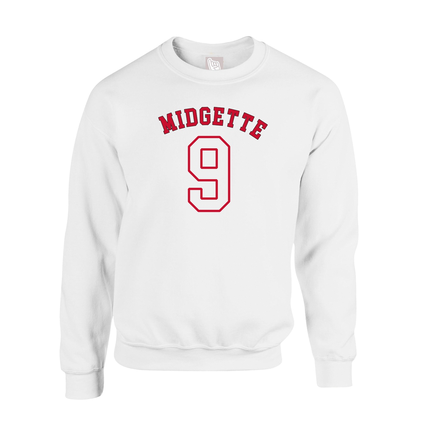 Fleece Crew — Shirsey Arch in White