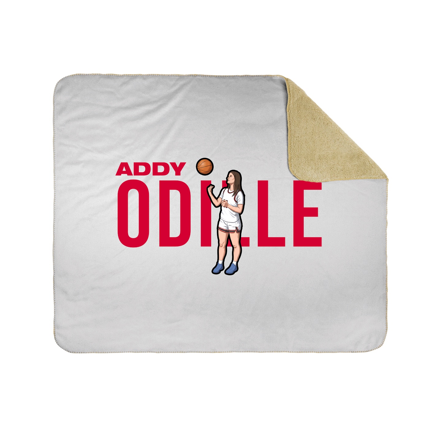 Throw Blanket — Player Name in White