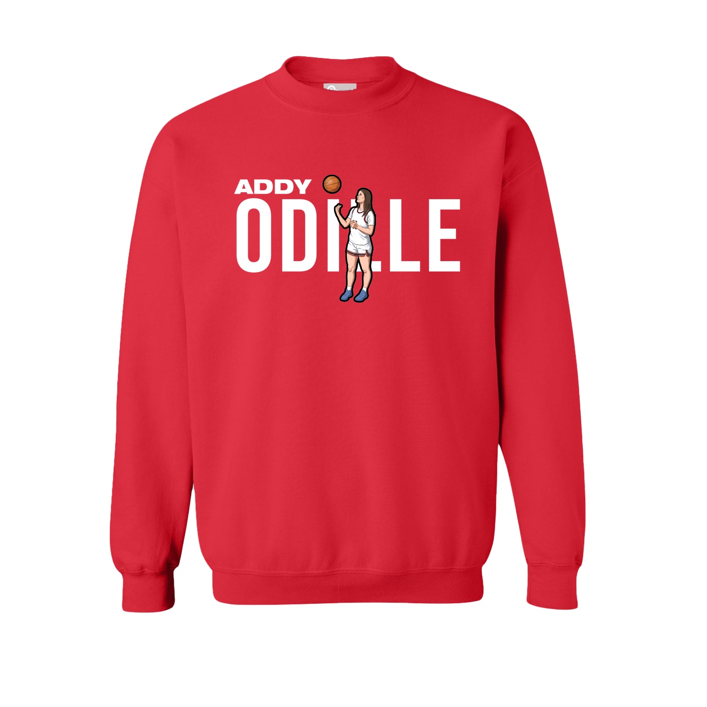 Fleece Crew — Player Name in Red