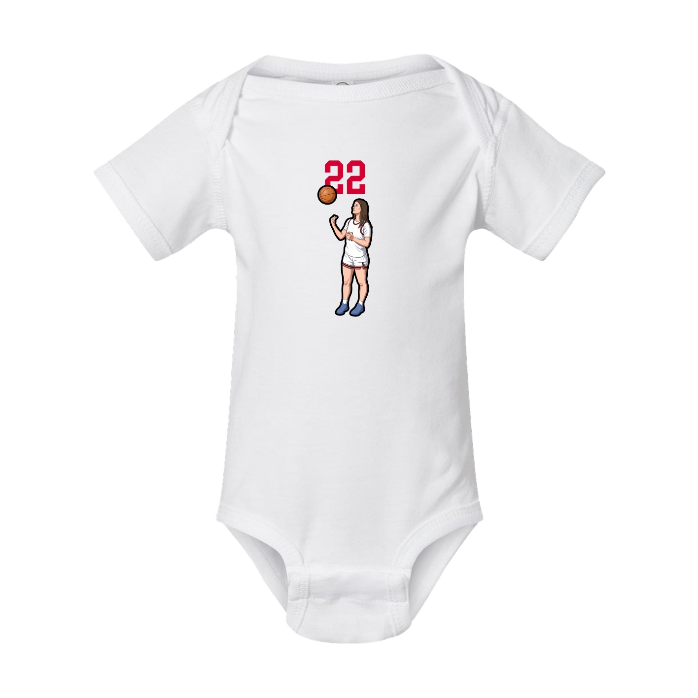 Baby Onesie — Number Top in White