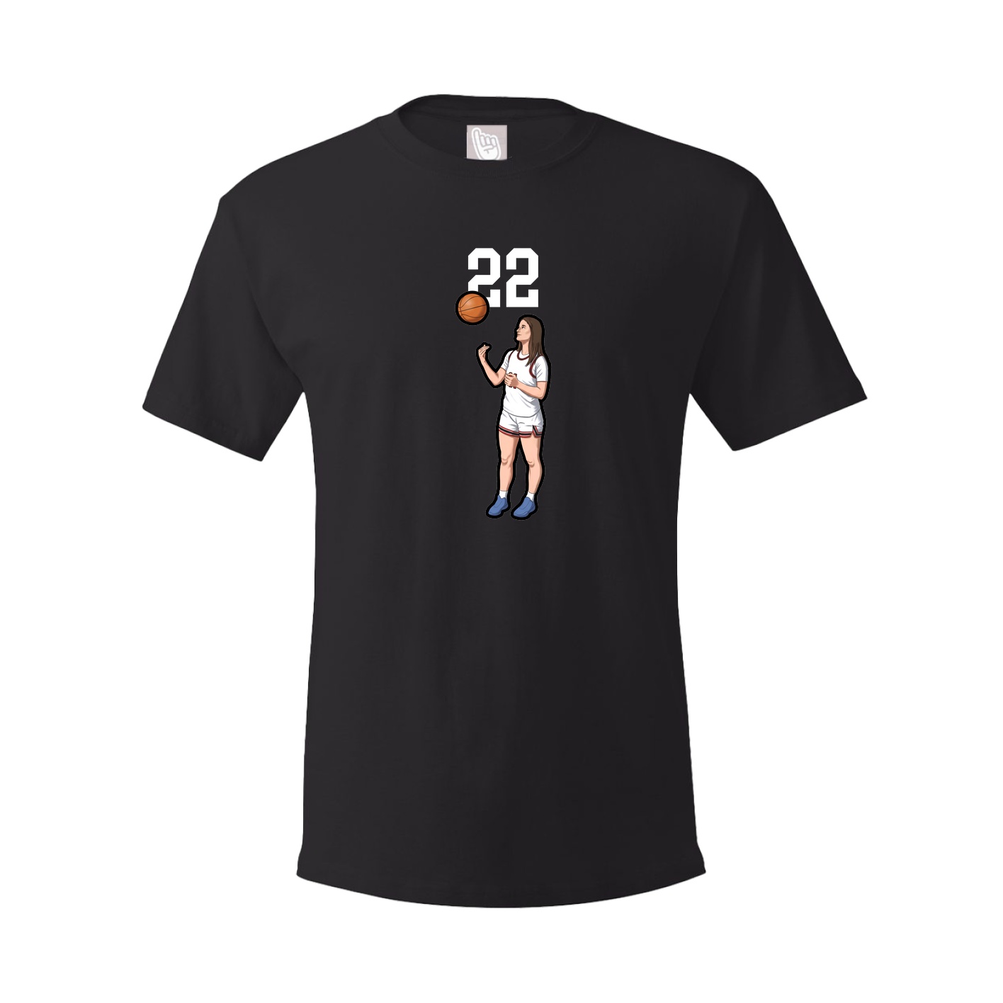 Youth Tee — Number Top in Black