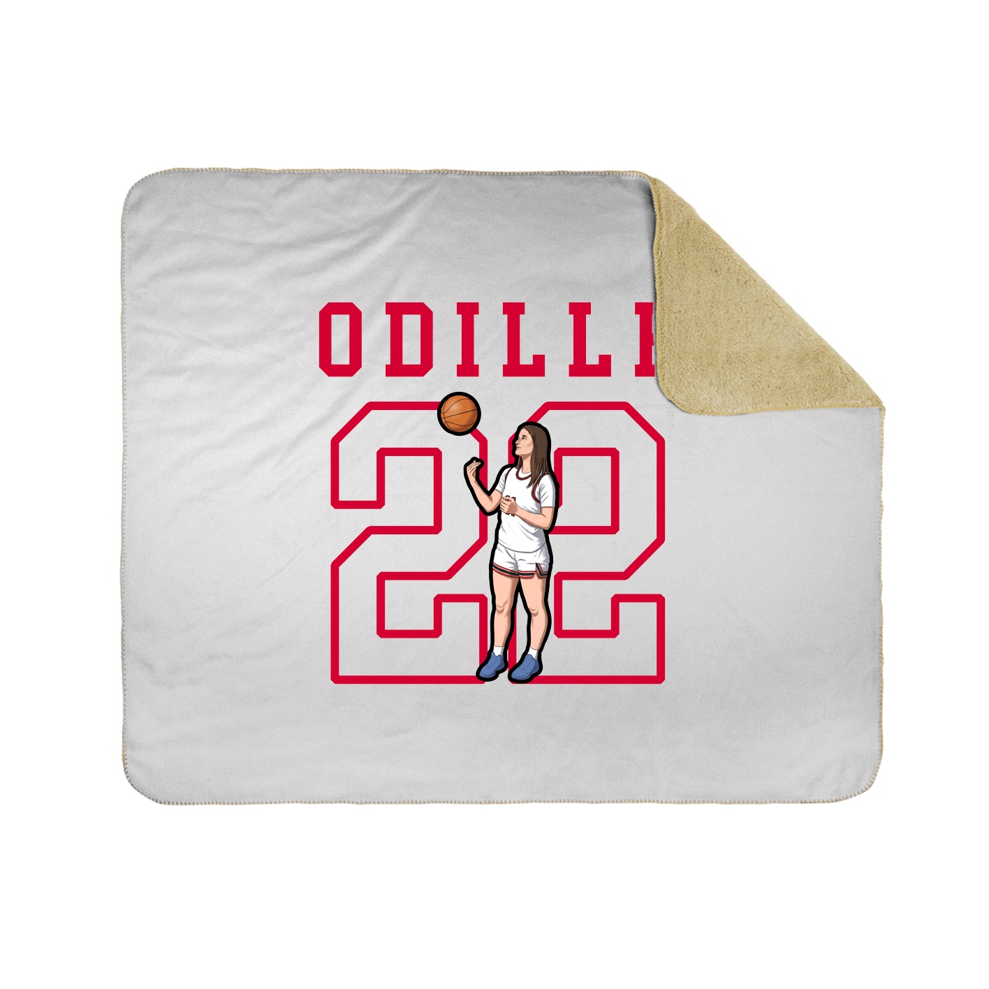 Throw Blanket — Shirsey in White