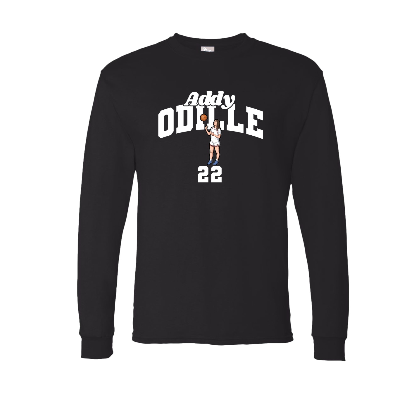 Long Sleeve Tee — Signature Arch in Black