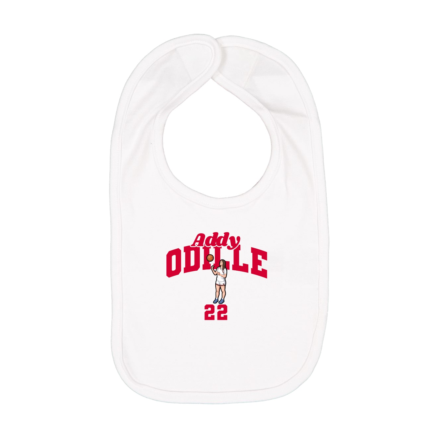 Infant Bib — Signature Arch in White