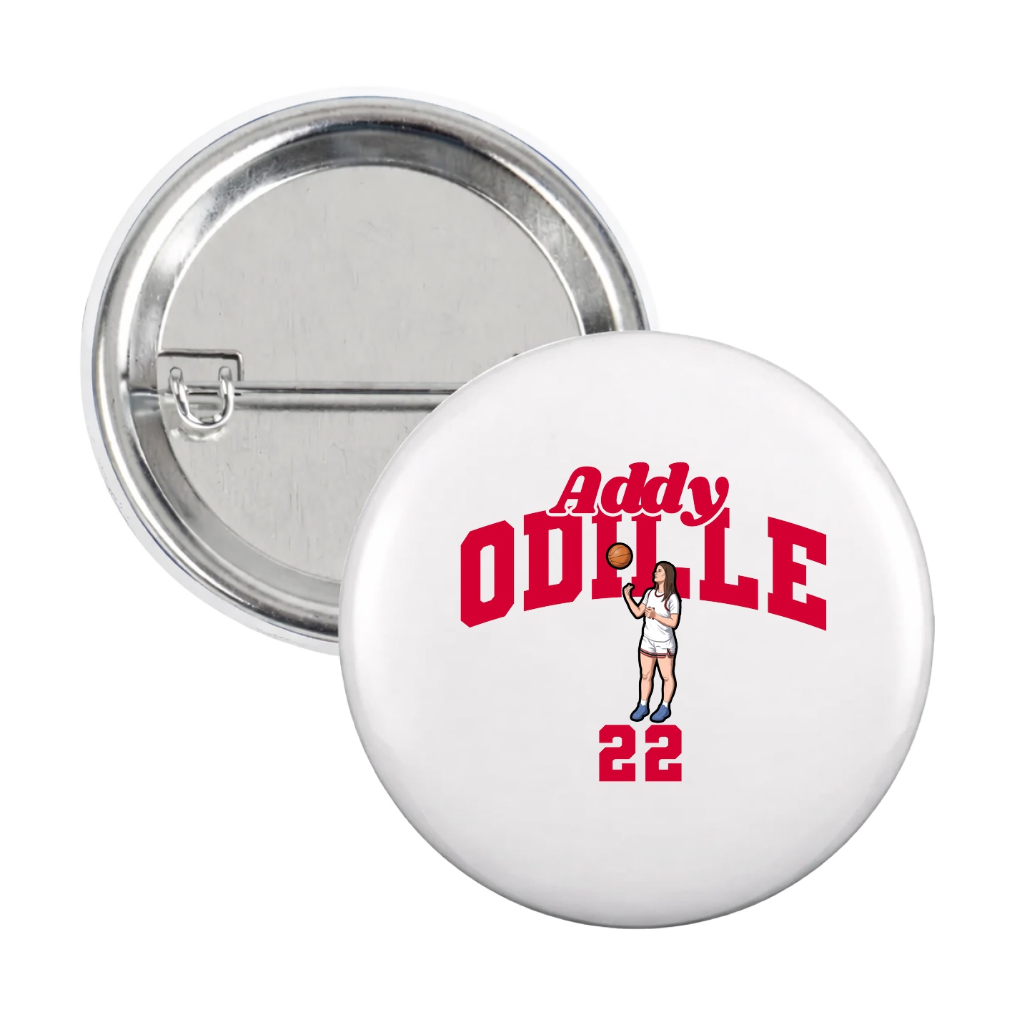 Game Day Button — Signature Arch in White