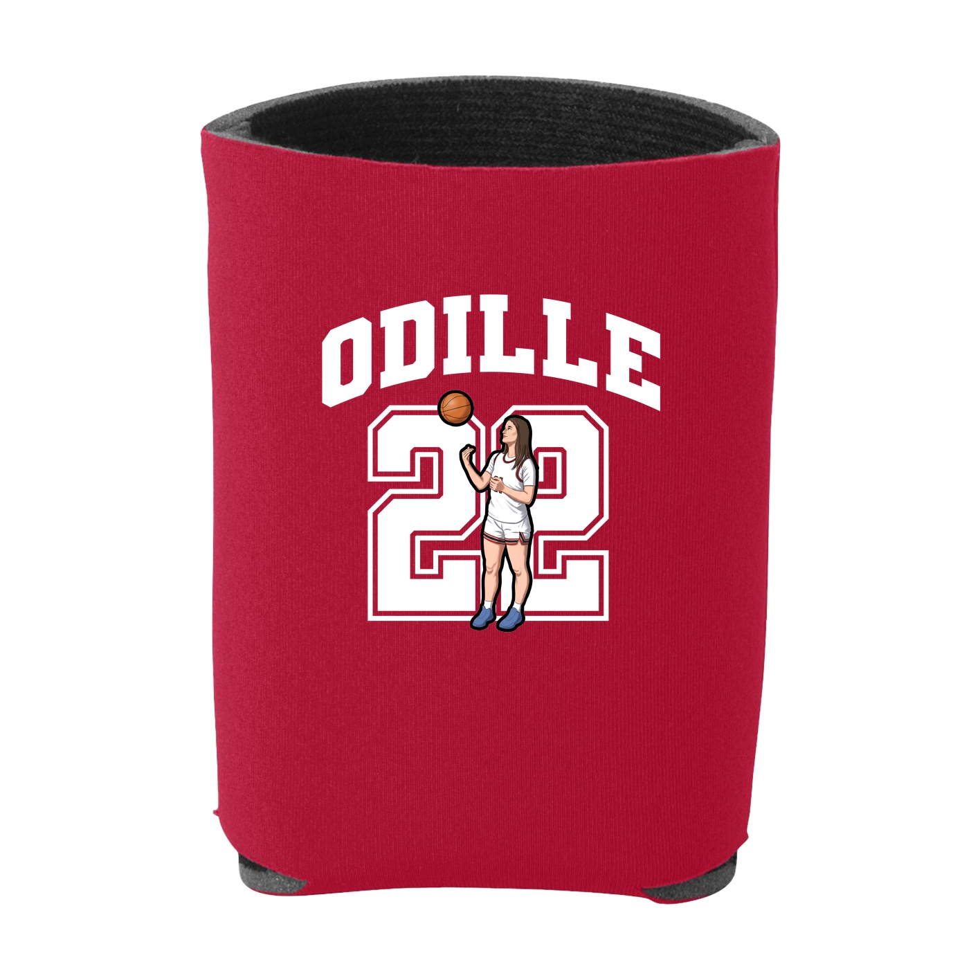 Can Holder — Number in Red