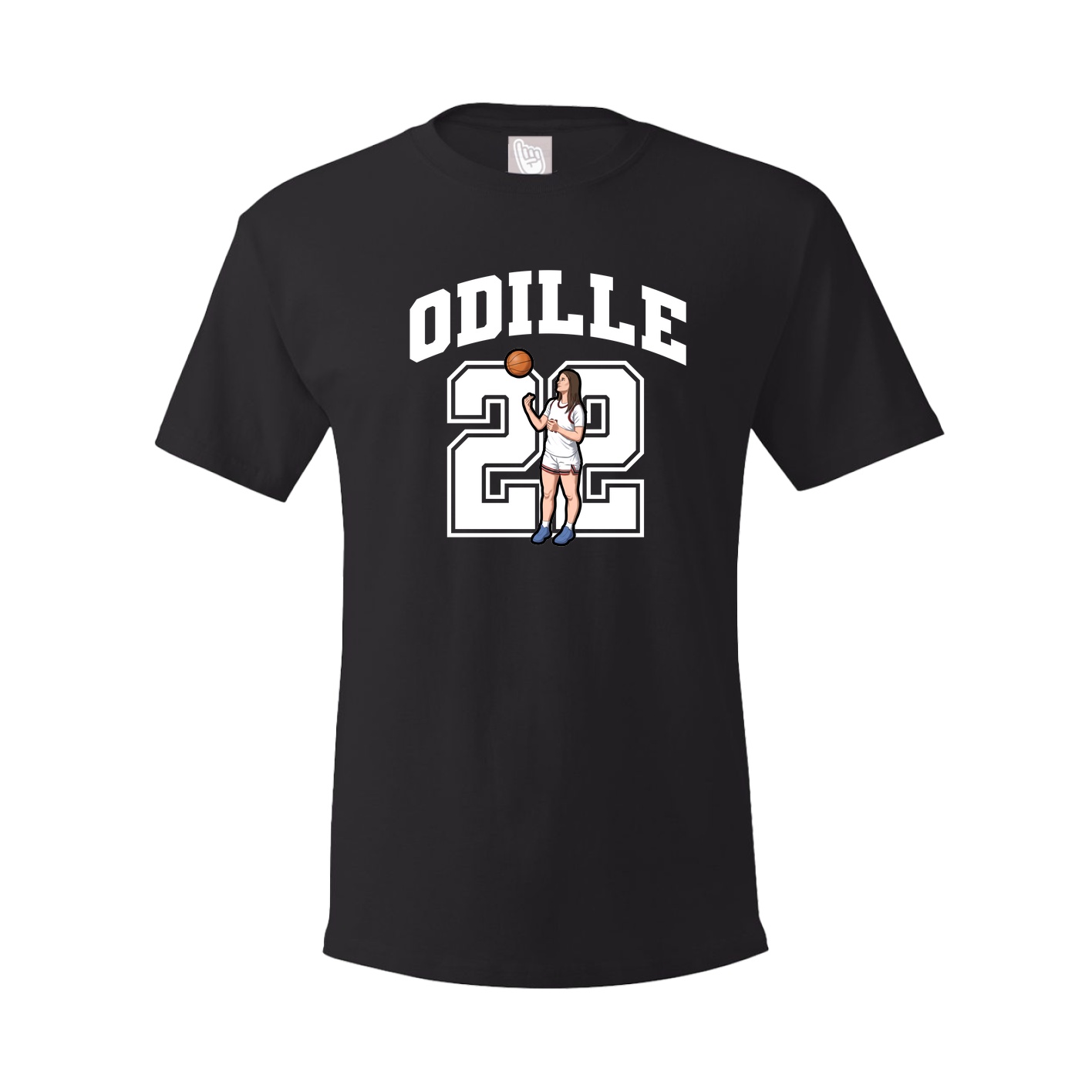 Youth Tee — Number in Black