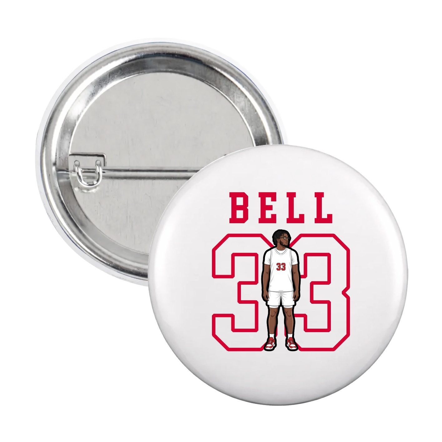 Game Day Button — Shirsey in White