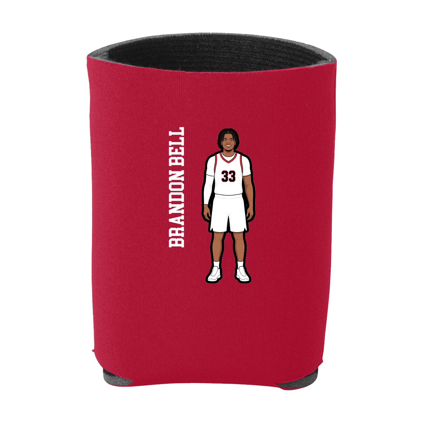 Can Holder — Name Vertical in Red