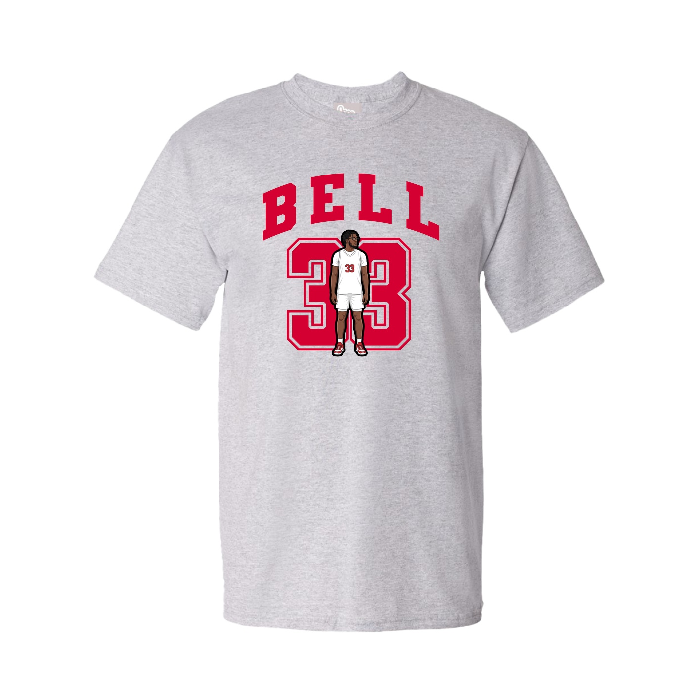 Youth Tee — Number in Grey