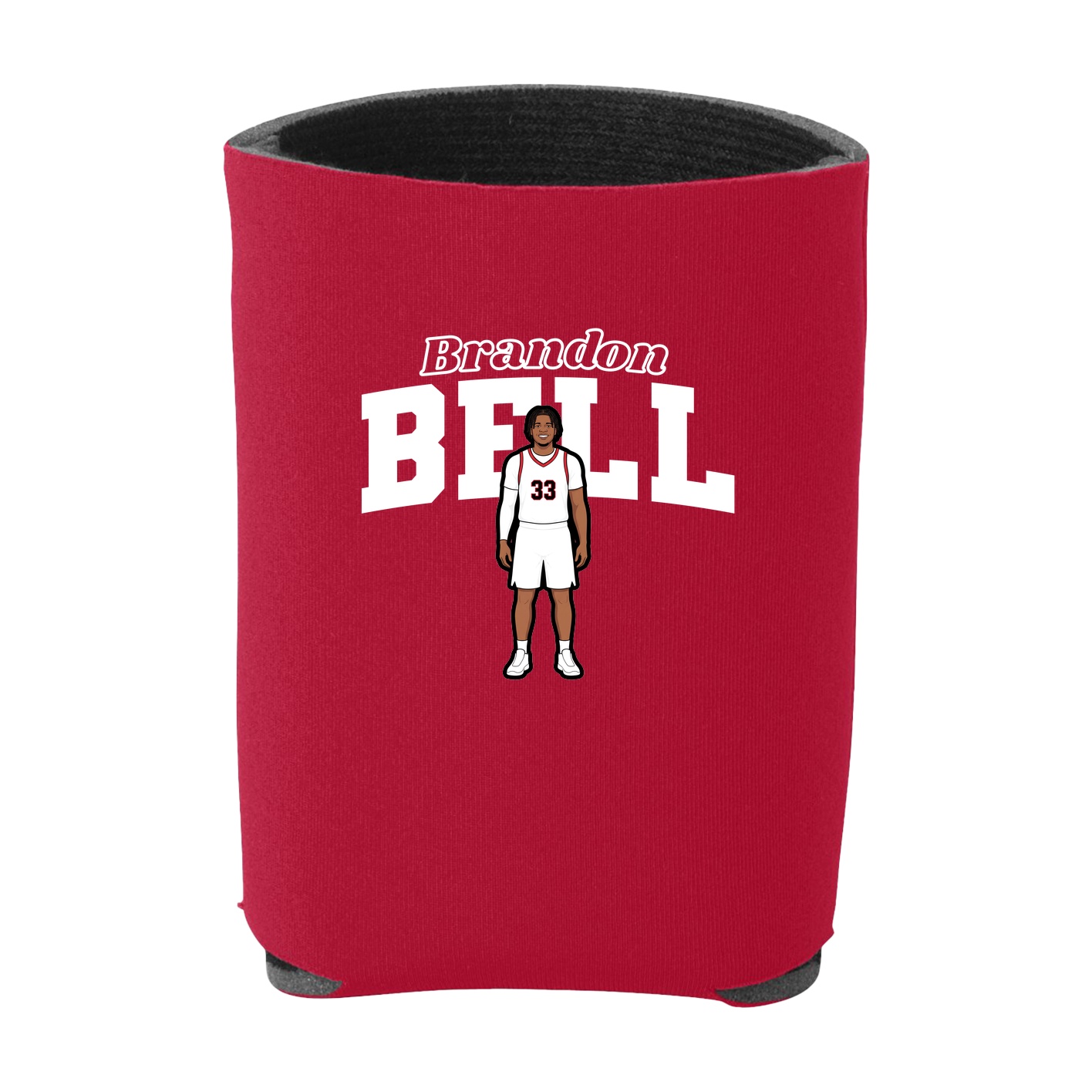 Can Holder — Name Arch in Red