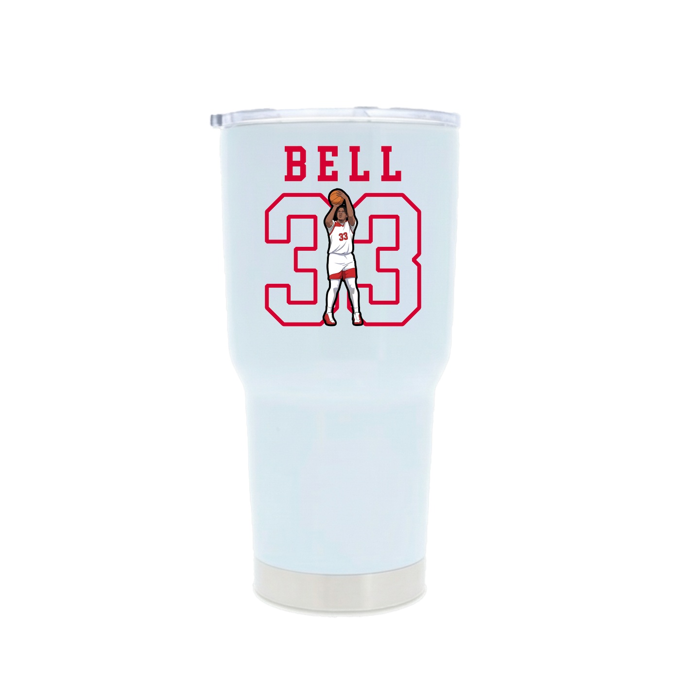 30oz Stainless Steel Tumbler — Shirsey in White