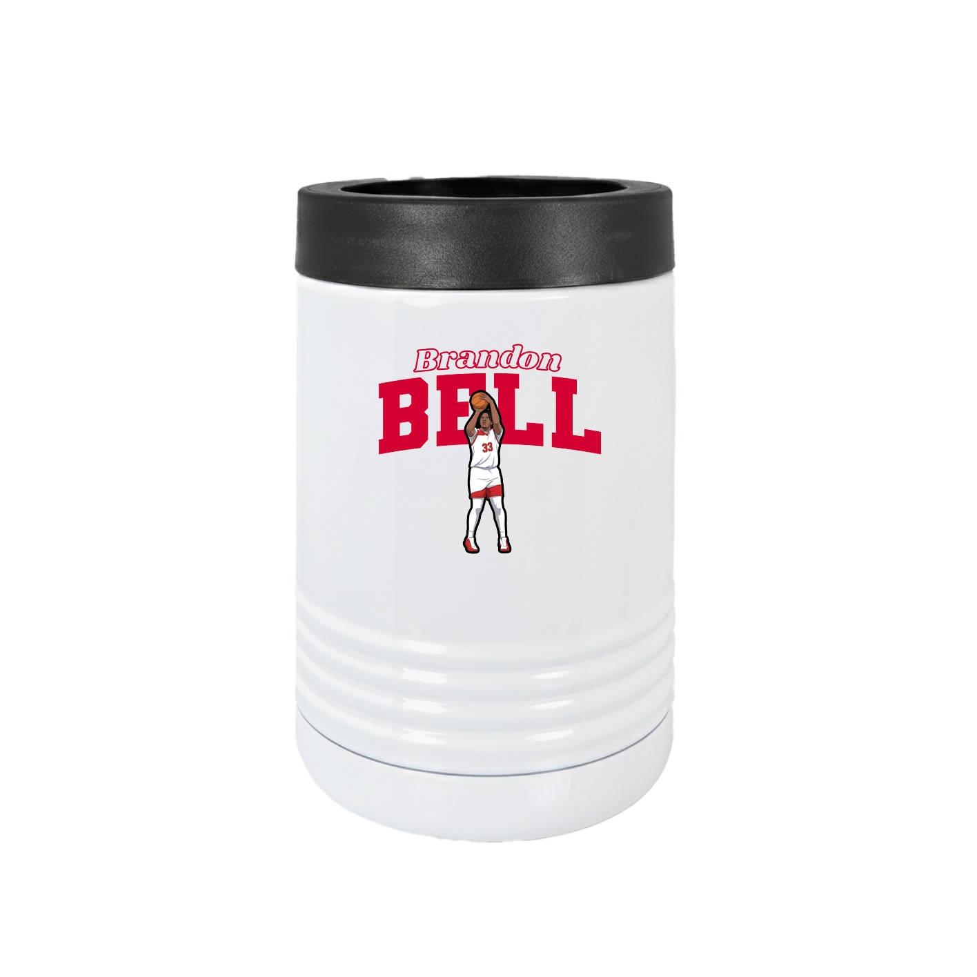 Beverage Holder — Name Arch in White