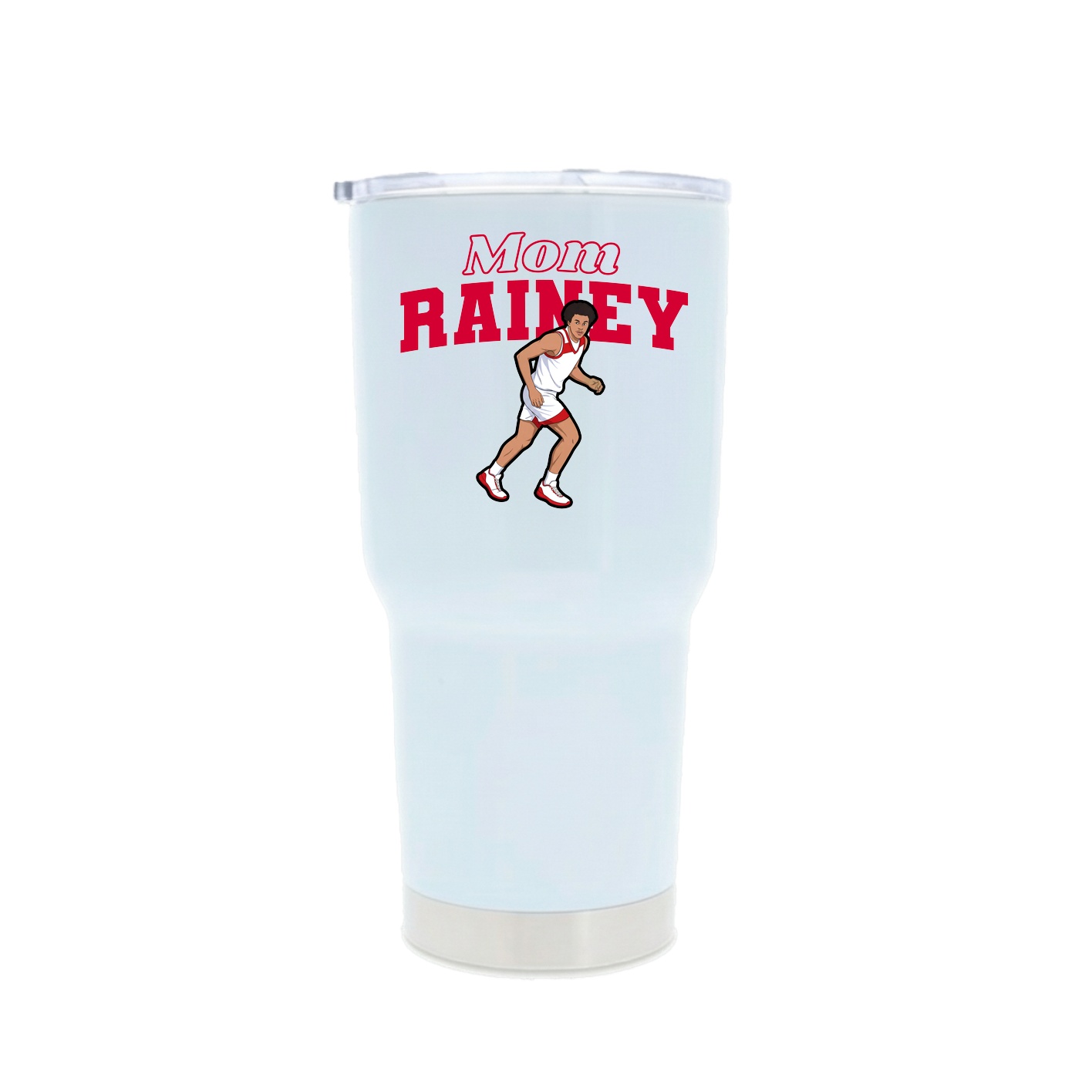30oz Stainless Steel Tumbler — Mothers Day Block in White