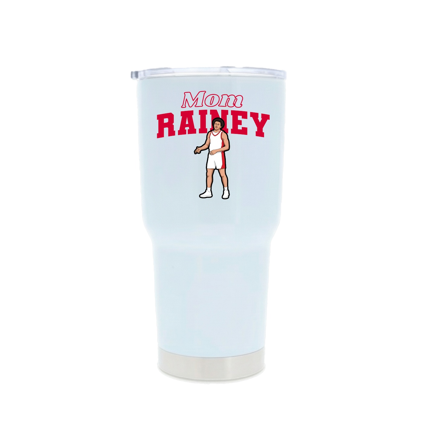 30oz Stainless Steel Tumbler — Mothers Day Block in White