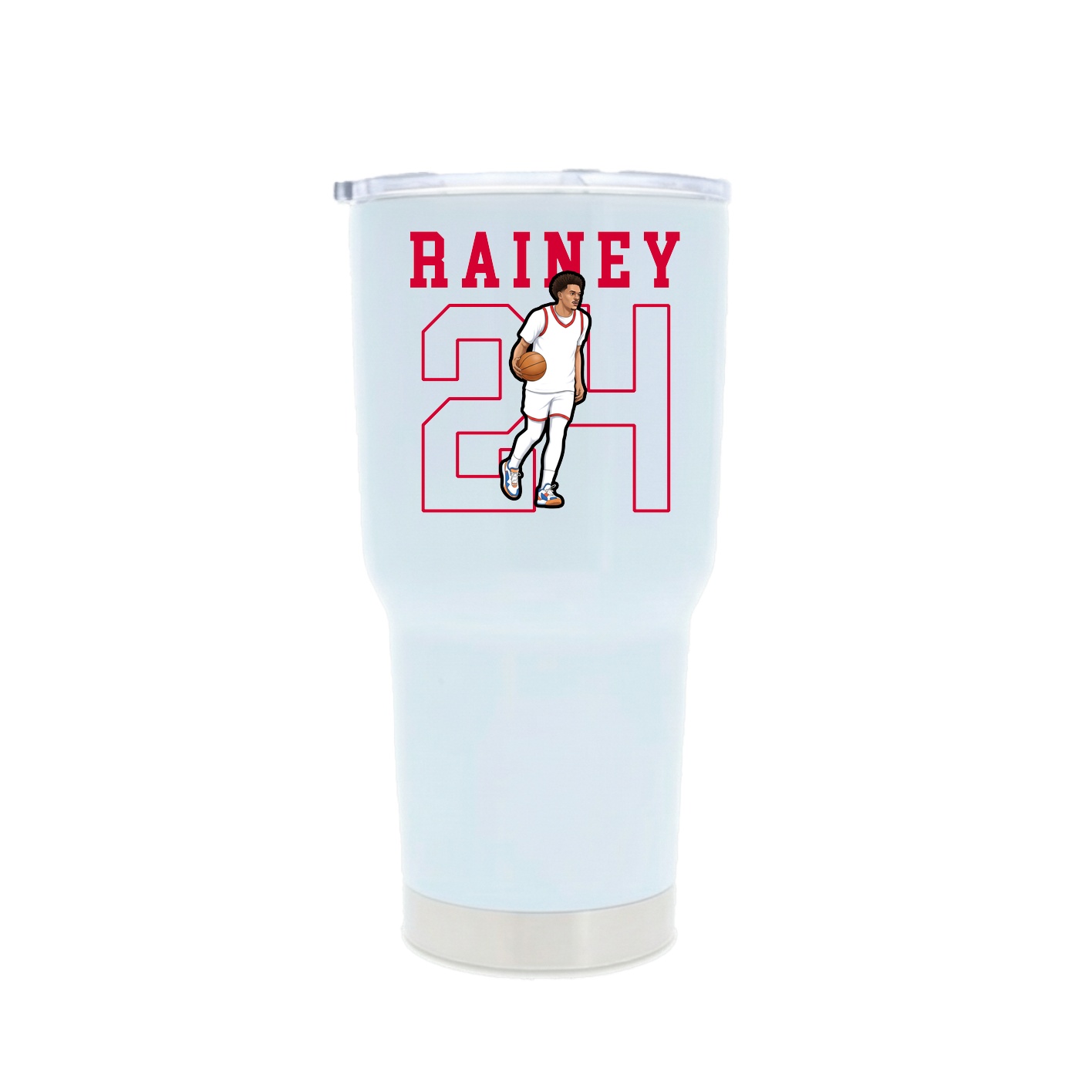 30oz Stainless Steel Tumbler — Shirsey in White