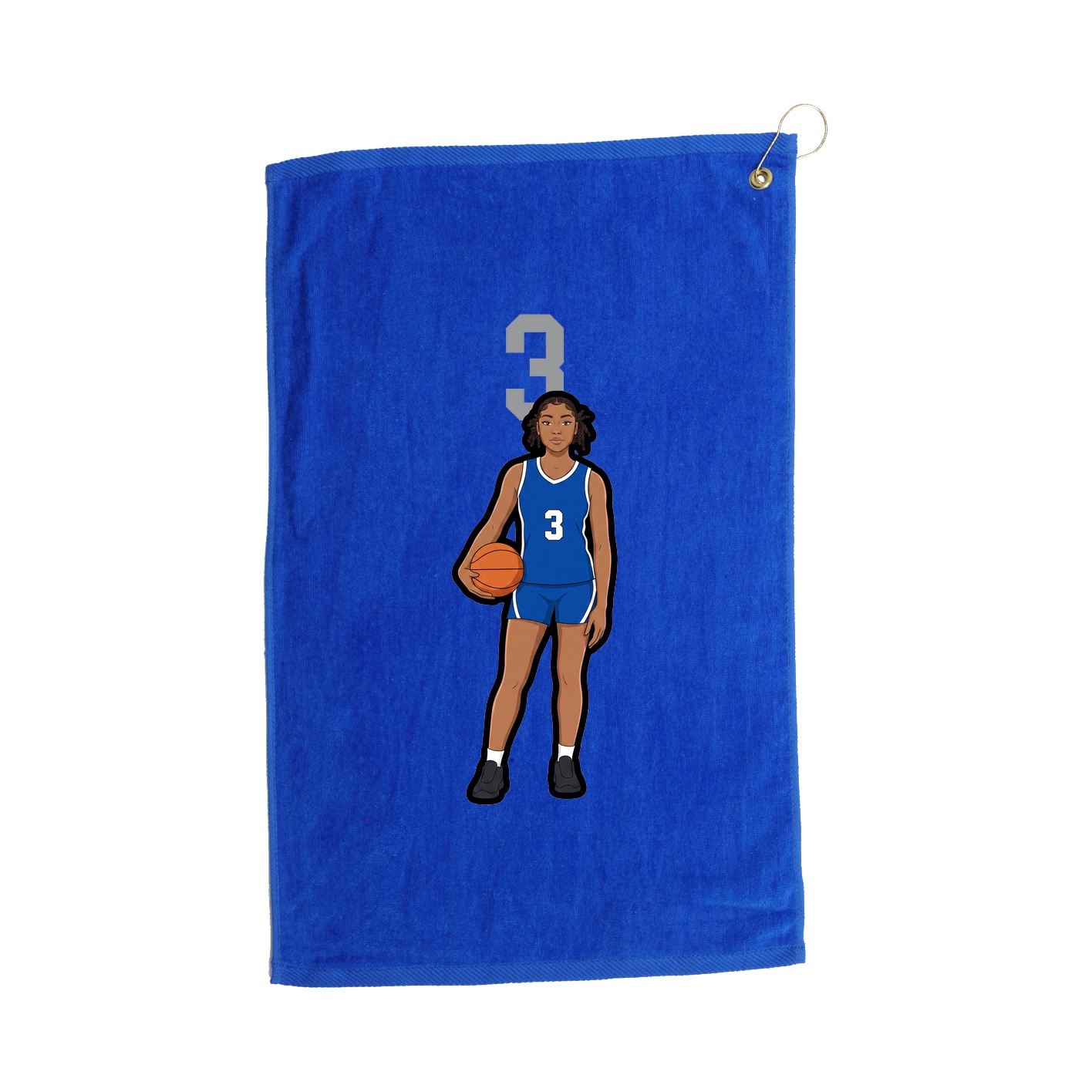 Golf Towel — Number Top in Royal