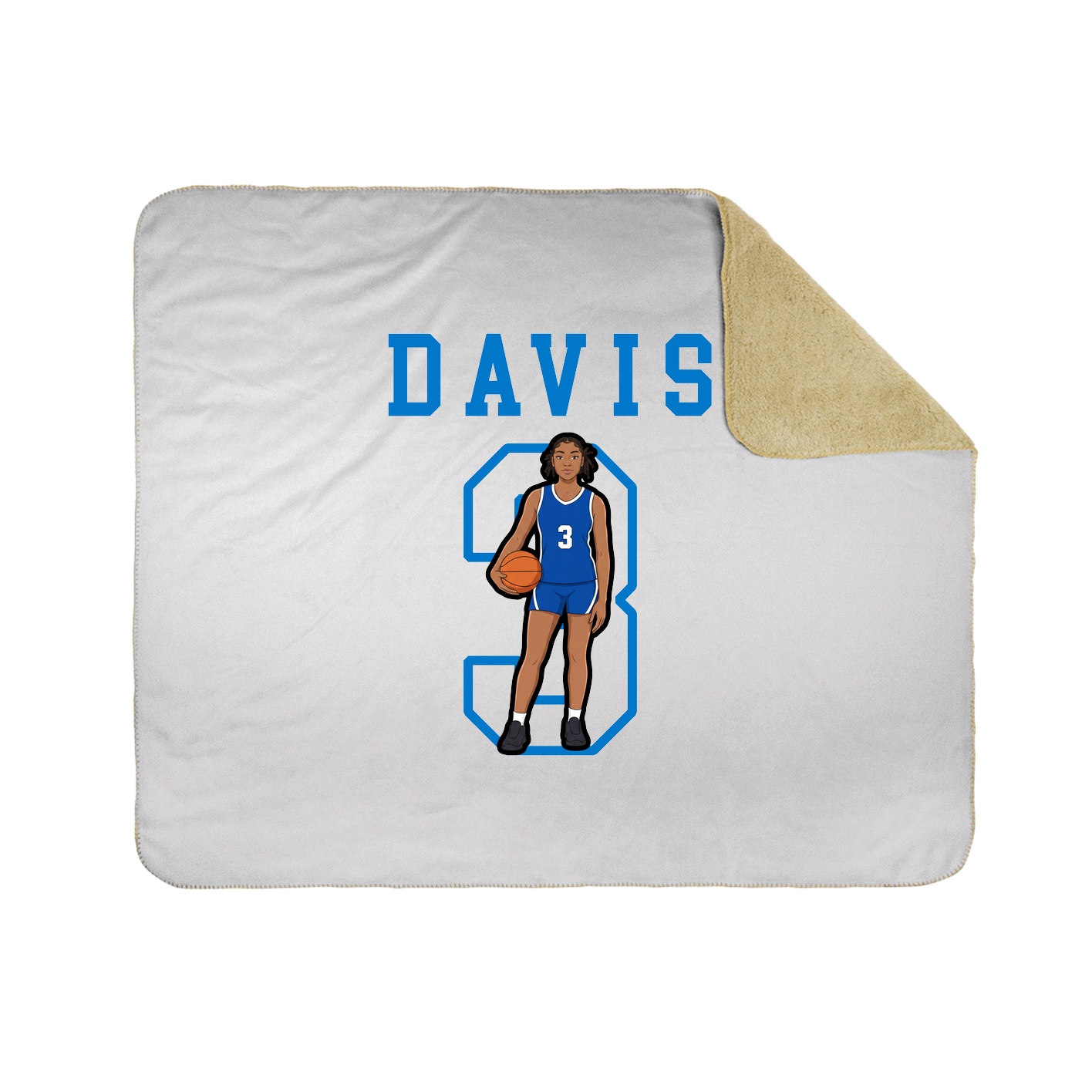 Throw Blanket — Shirsey in White