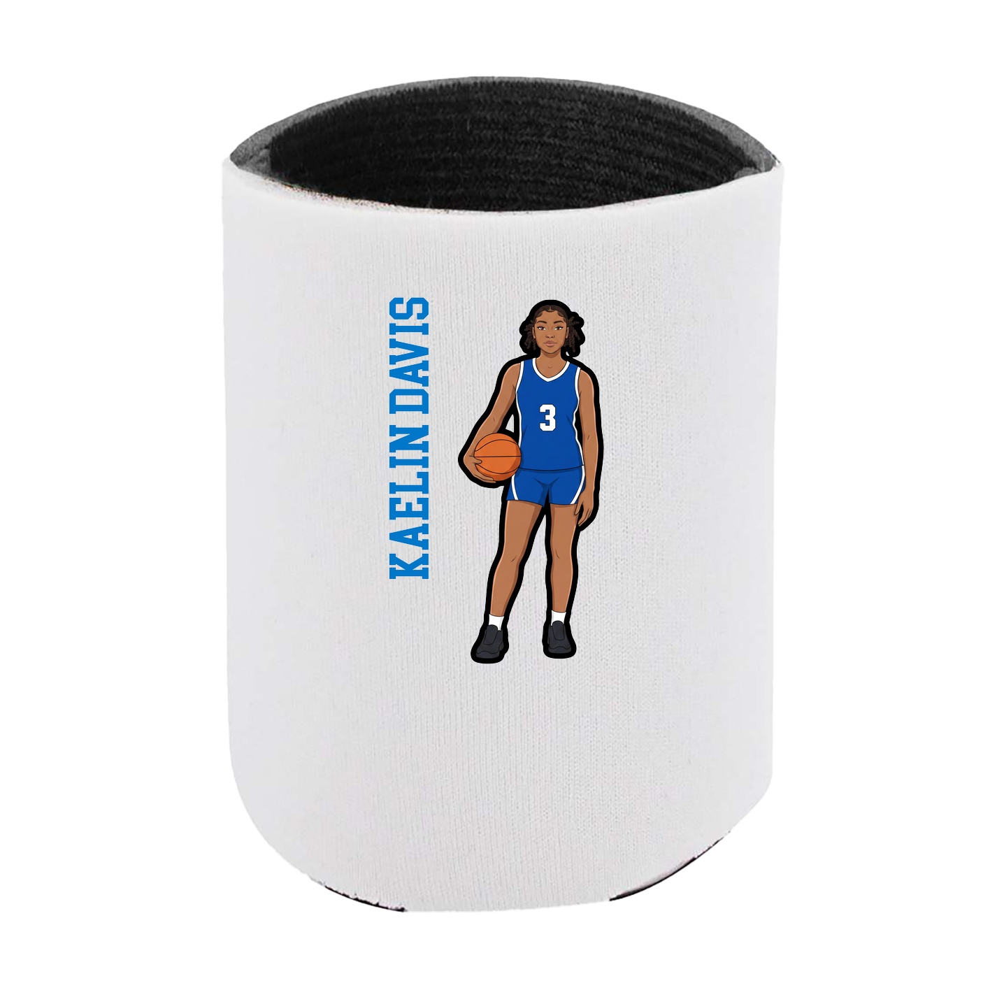 Can Holder — Name Vertical in White