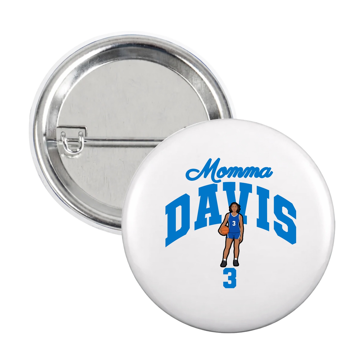 Game Day Button — Mothers Day Arch in White