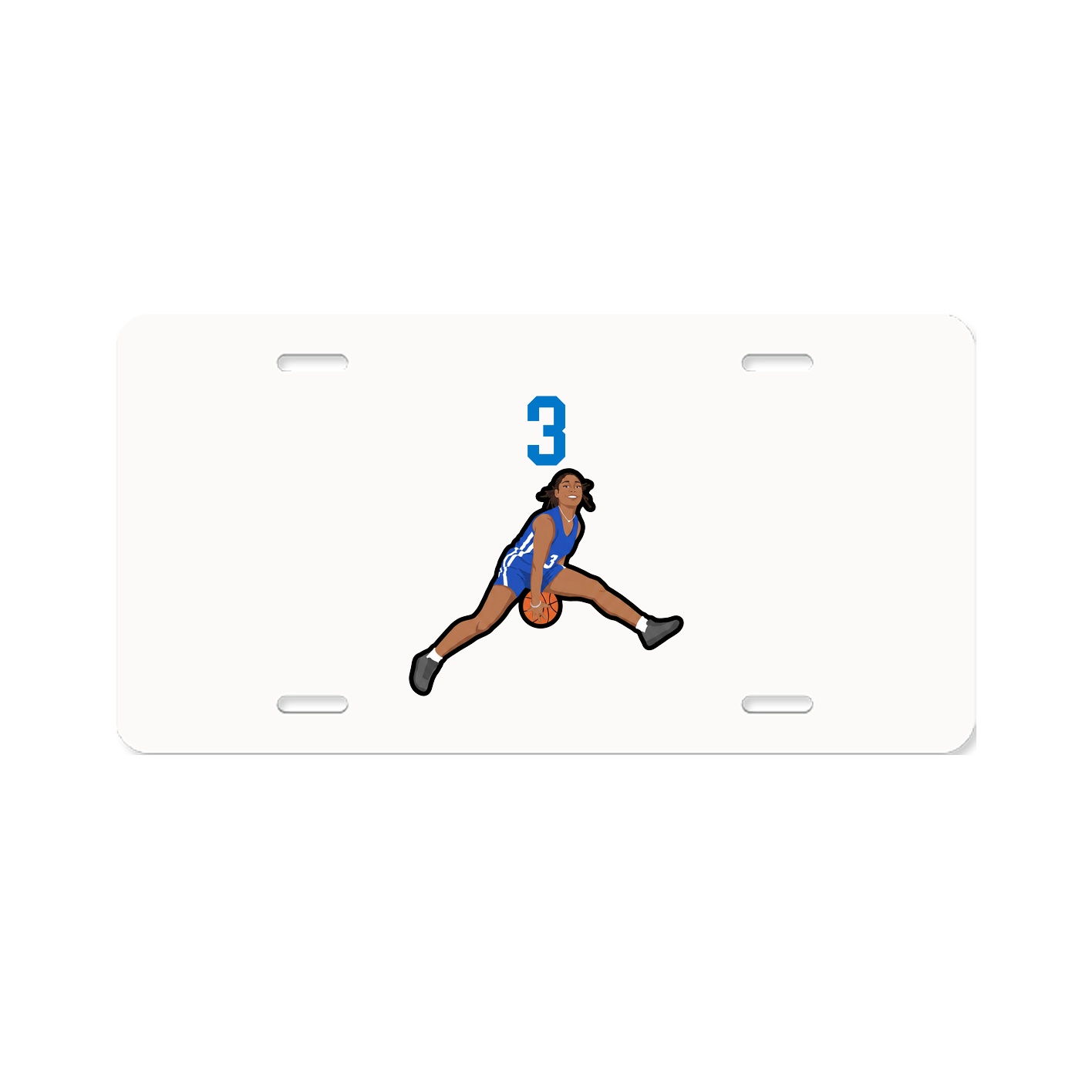 License Plate — Number Top in Classic