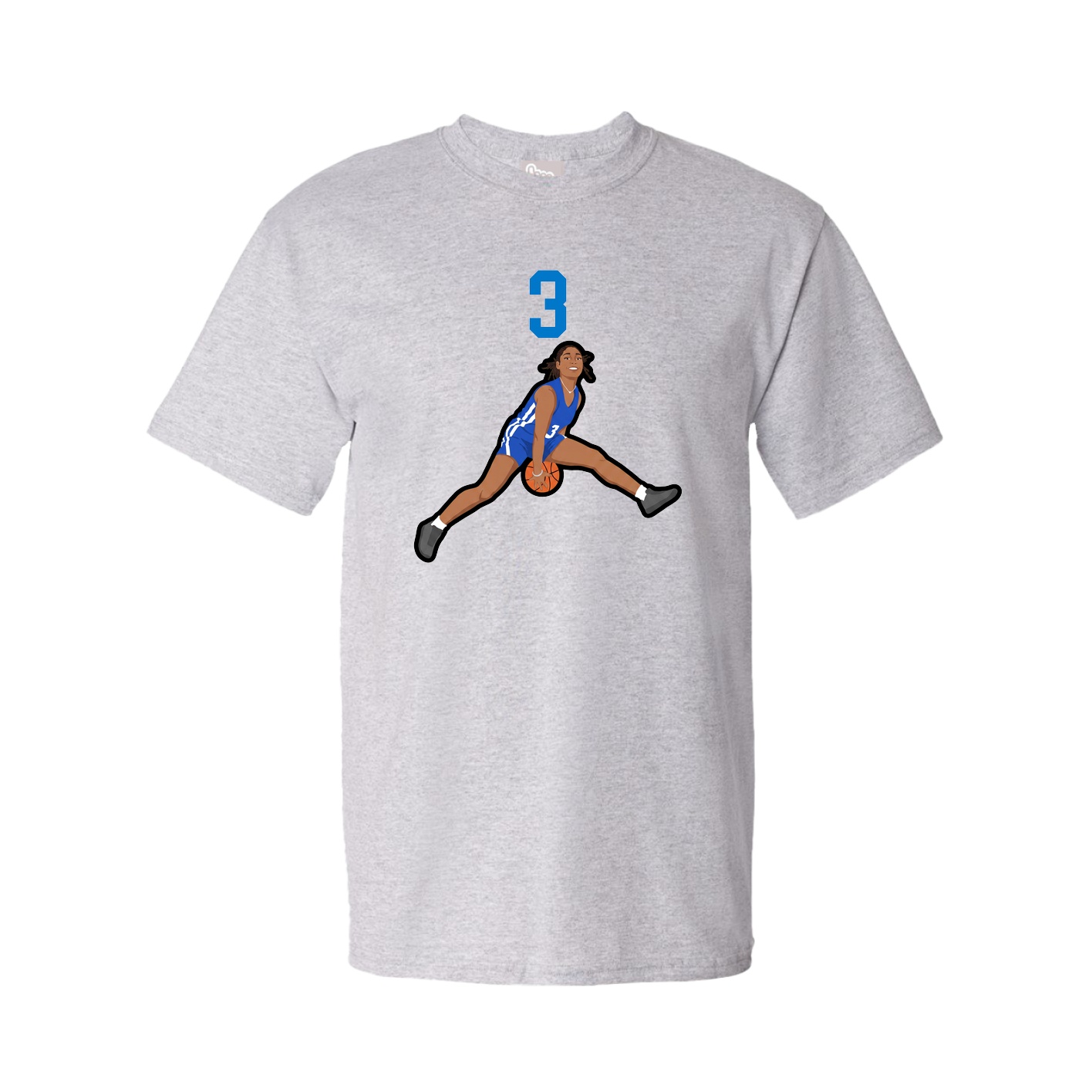 Tee — Number Top in Grey